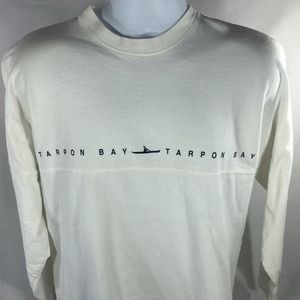 VINTAGE TARPON BAY SHIRT SMALL LONG SLEEVE USA MADE DOUBLE SIDED BY WEST TREND
